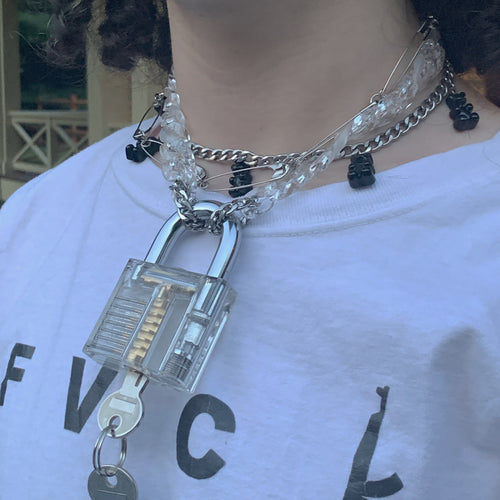 Large Lock Necklace