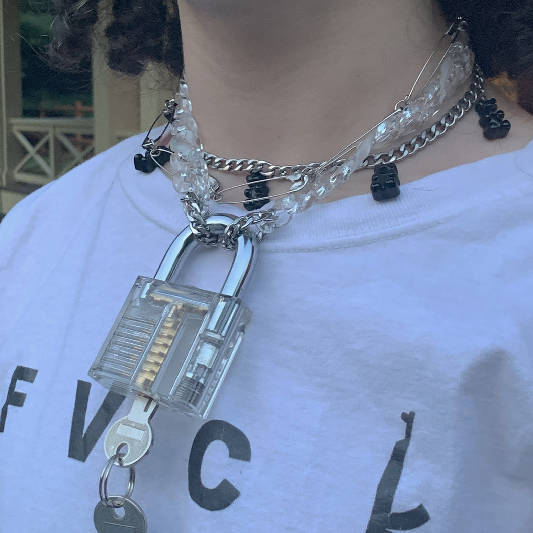 Large Lock Necklace