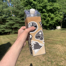 Load image into Gallery viewer, Transparent Milk Carton Water Bottle